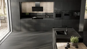 תנור אידוי קו עיצוב MattBlack עם סיר אדים ökotherm® ו-12 פונקציות