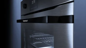 תנור פירוליטי קו עיצוב GraphiteLine עם ökotherm®, צג TFT ו-10 פונקציות