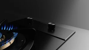 כיריים גז 38 ס"מ עם כפתור שליטה ומבער ווק כפול