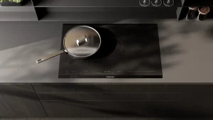 כיריים אינדוקציה 80 ס"מ קו עיצוב MattBlack עם אזור גמיש אחד ו-glideControl+