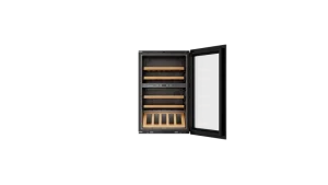 מקרר יין מובנה עם 2 אזורי טמפרטורה לעד 38 בקבוקים ופתיחת דלת בלחיצת כפתור