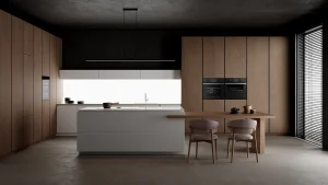 מקרר יין מובנה אקלים עם 2 אזורי טמפרטורה לעד 30 בקבוקים ופתיחת דלת בלחיצה