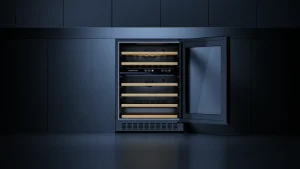 מקרר יין מתחת לשיש עם 2 אזורי טמפרטורה לעד 46 בקבוקים