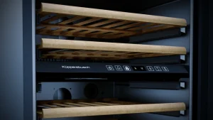 מקרר יין מתחת לשיש עם 2 אזורי טמפרטורה לעד 46 בקבוקים