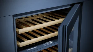 מקרר יין מתחת לשיש עם 2 אזורי טמפרטורה לעד 46 בקבוקים