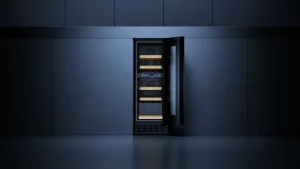 מקרר יין מתחת לדלפק עם 2 אזורי טמפרטורה לעד 17 בקבוקים