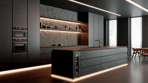 מקרר יין מתחת לדלפק עם 2 אזורי טמפרטורה לעד 17 בקבוקים