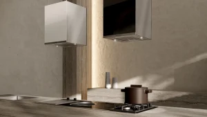 קולט אדים בעיצוב אי בגודל 35 ס"מ עם שלט רחוק ו-8 רמות עוצמה