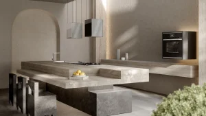 קולט אדים בעיצוב אי בגודל 35 ס"מ עם שלט רחוק ו-8 רמות עוצמה