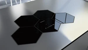 כיריים אינדוקציה בצורת חלת דבש עם 4 אזורים